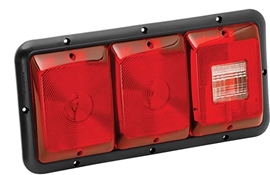 3 Compartment Taillight, Red 