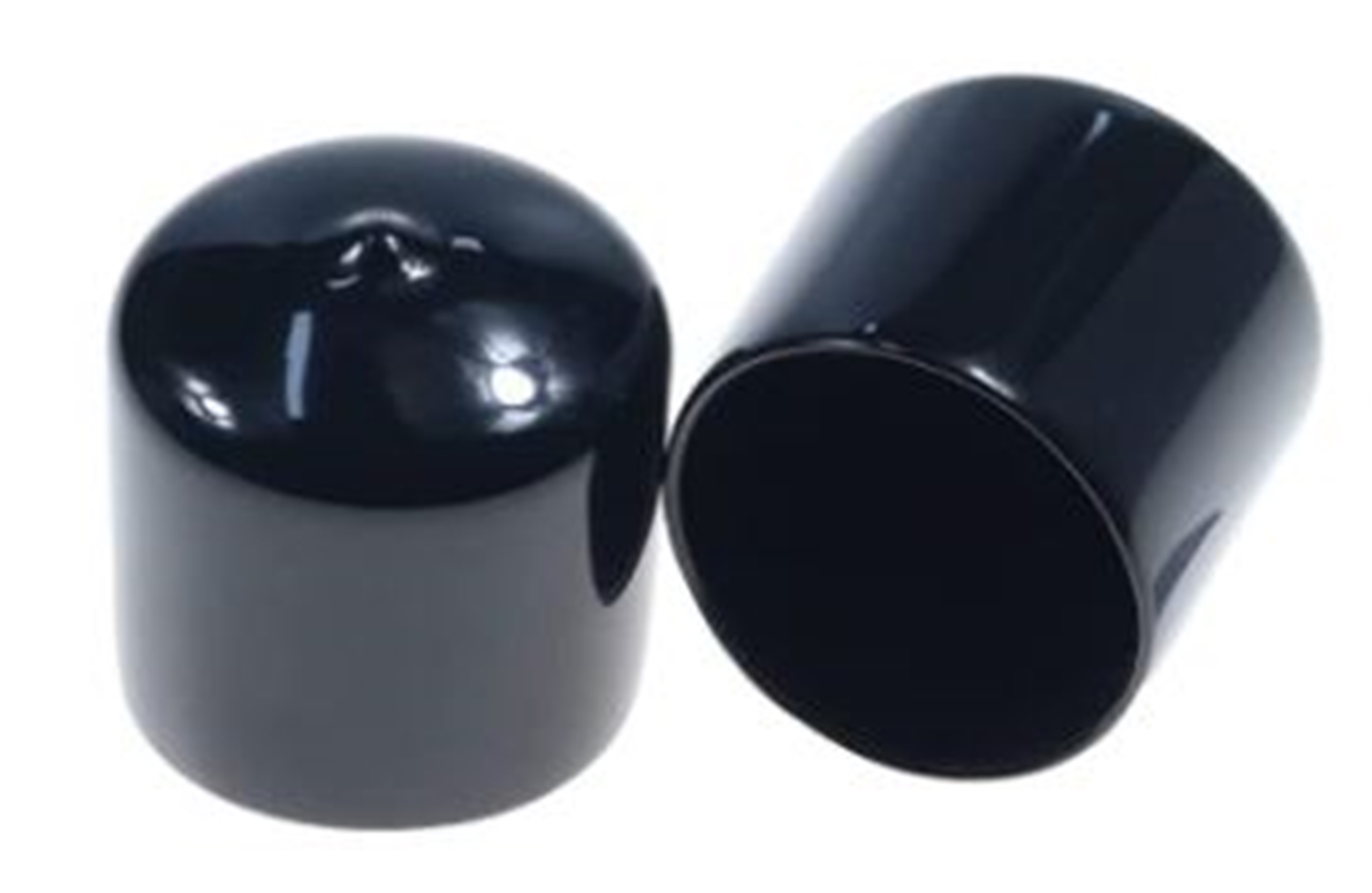  1 1/2" Inch Rubber End Caps, Round (Sold Individually) 