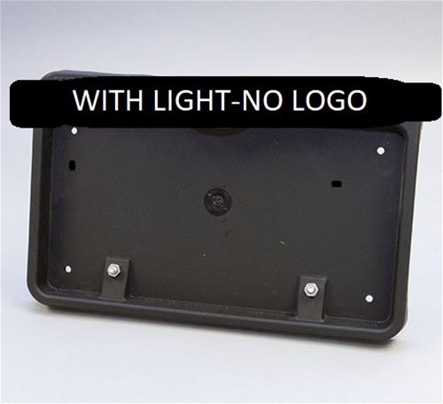 Black License Plate Holder with Light without Logo