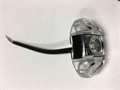 Oval 2" Led Clearance Light, Amber with Clear Lens 