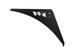 Gusset Spoiler, Wells Cargo Logo, Curb Side, Blackout