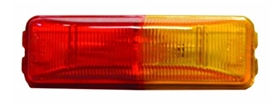 Red/Amber Double Bulb Clearance Light, Incandescent 