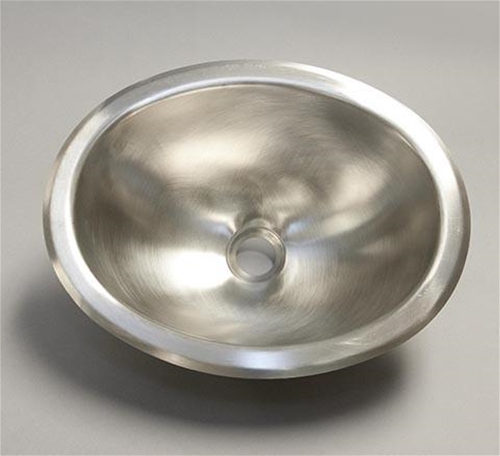 Sink, Oval, Stainless Steel, 10 x 13