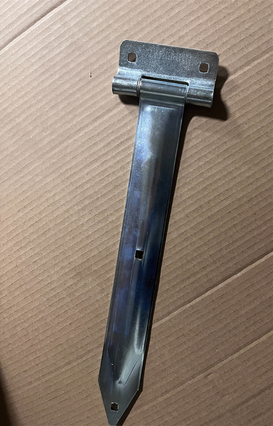 Steel Strap Hinge, Bolt-On, 16" 