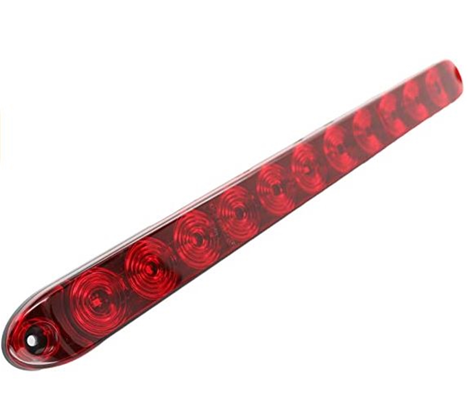 Slim Low Profile Light, Red LED Lens 