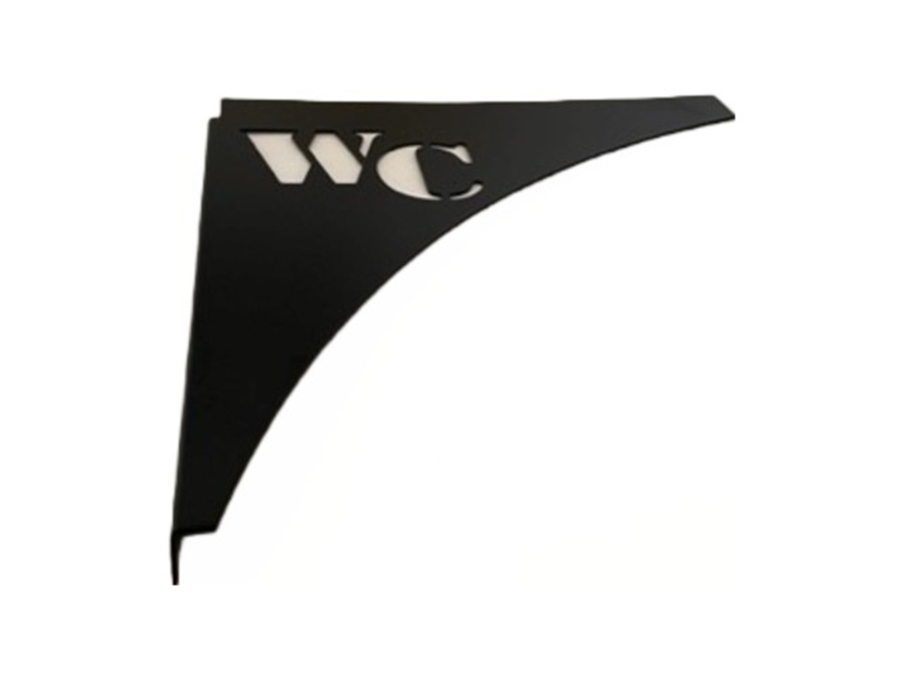 Gusset Spoiler, Wells Cargo Logo, Curb Side, Blackout