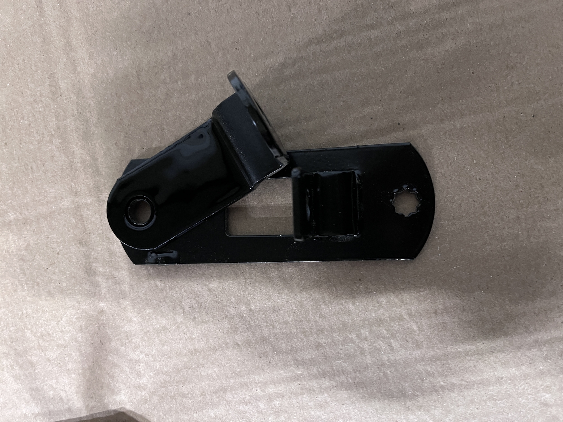 HASP ASSEMBLY, BLACK, TWO PIECE, 4-3/4" ON CENTER MOUNTING HOLES