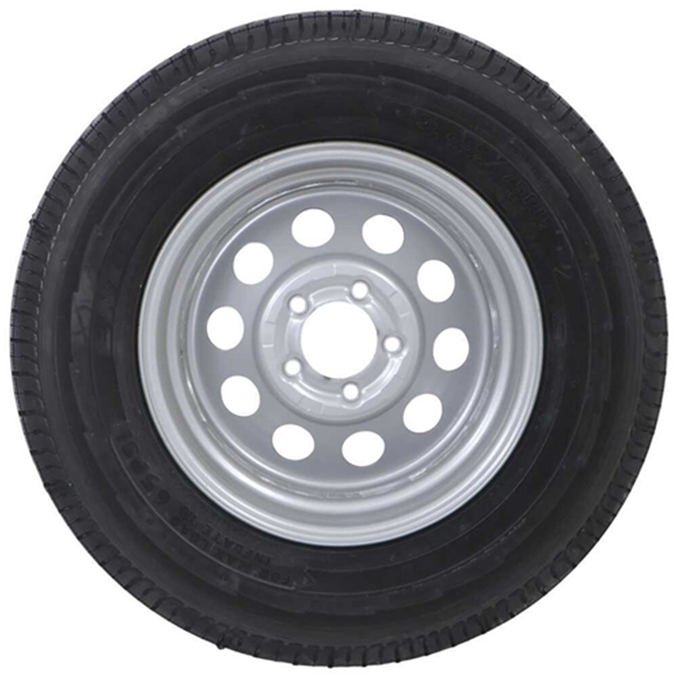 TIRE/WHEEL COMBO ST205/75R15 LRC RADIAL 15X5 5-4.5 SILVER MOD WHEEL