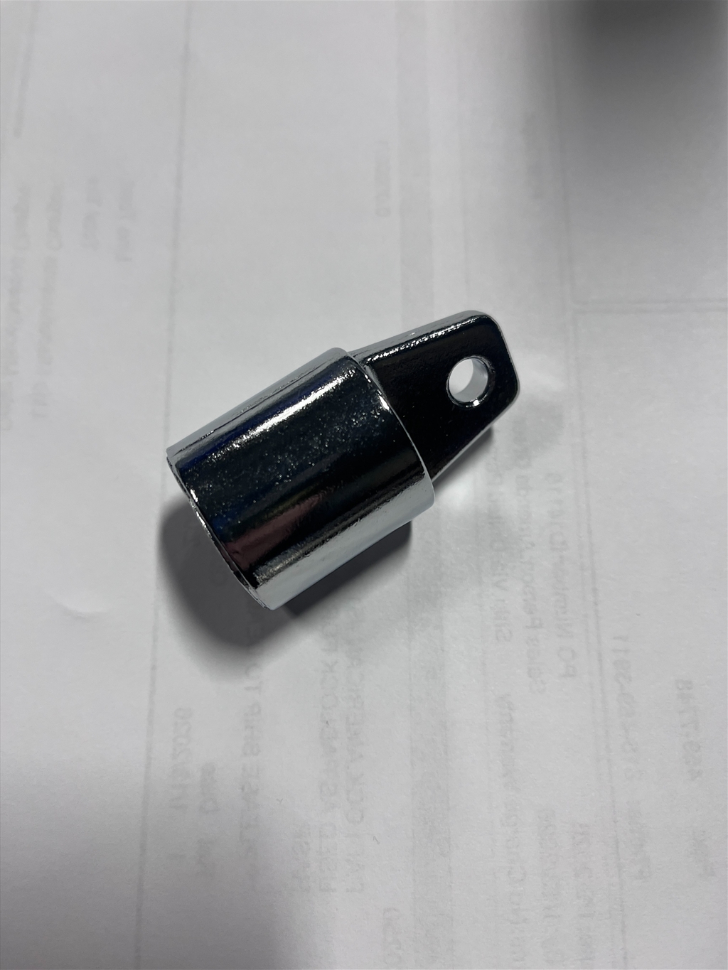 EYE END, CHROME PLATED ZINC