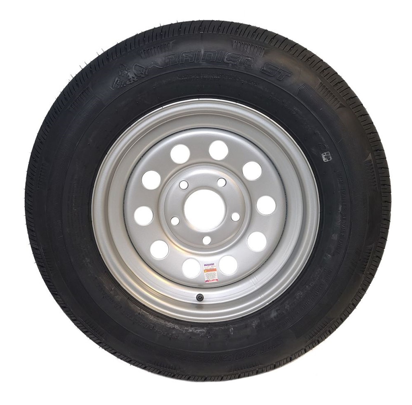 Rainier Tire ST205/75R15C with 5 Lug Steel Mod Wheel
